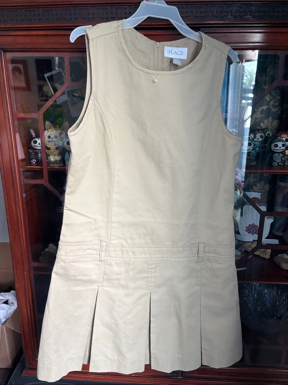 Girls pleated front one piece dress size 10